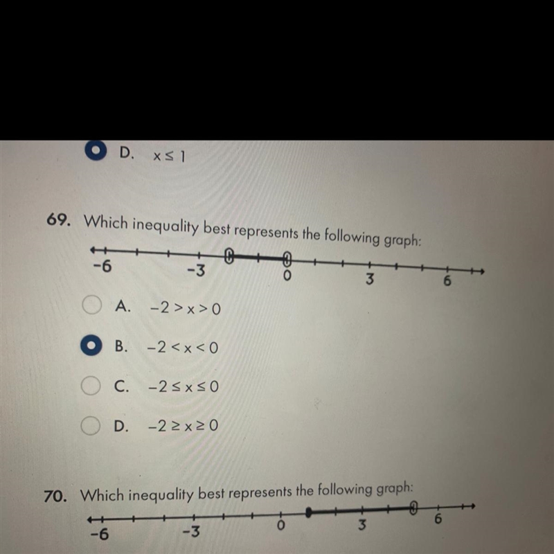 Hello, i need help with question 69. i answered it but i’m not too sure of my choice-example-1