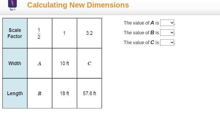 The value of A is . The value of B is . The value of C is .-example-1