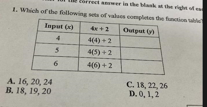 Write the letter for the correct answer in the blank at the right of ea1. Which of-example-1