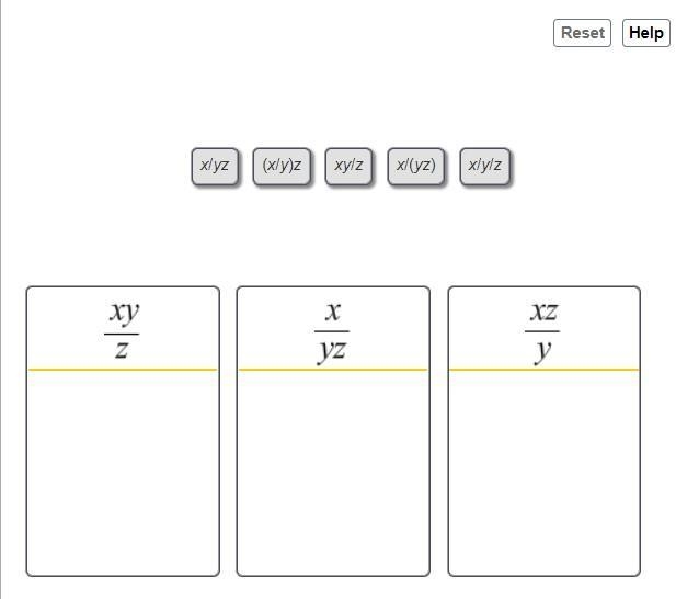 Match each of the following expressions to an equivalent expression shown in the bins-example-2