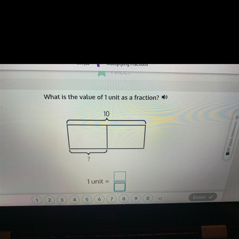 What is the value of 1 unit as a fraction?-example-1