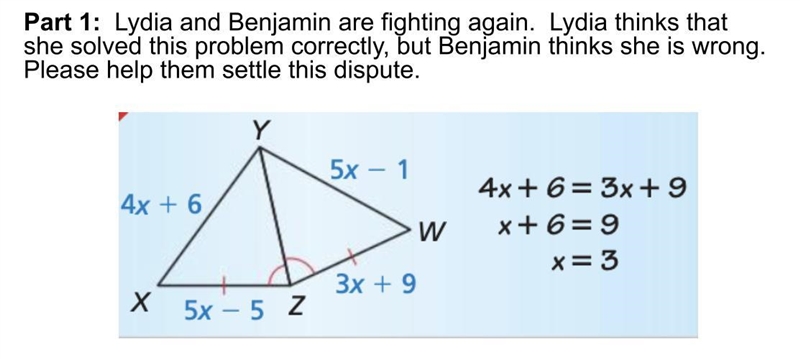 Is Lydia correct if not what is the correct equation?-example-1