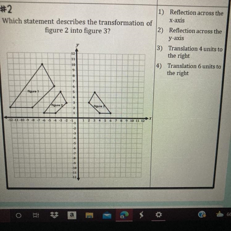 Which statement describes the transformation of figure 2 into figure 3?-example-1