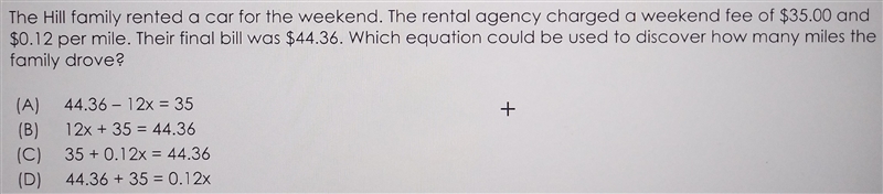 3. The Hill family rented a car for the weekend. The rental agency charged a weekend-example-1