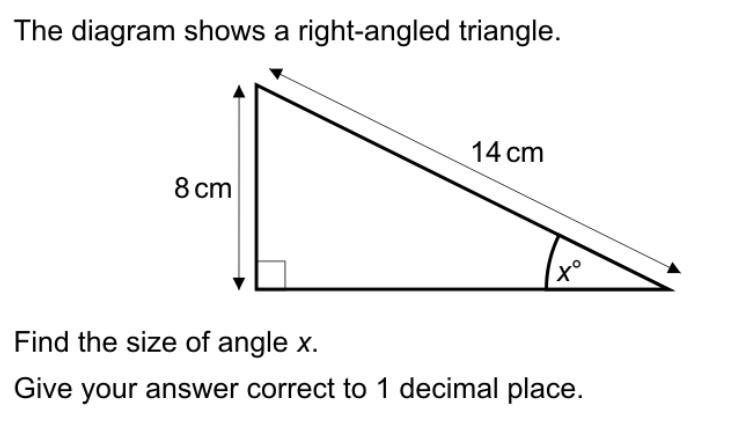 Find the size of angle x-example-1