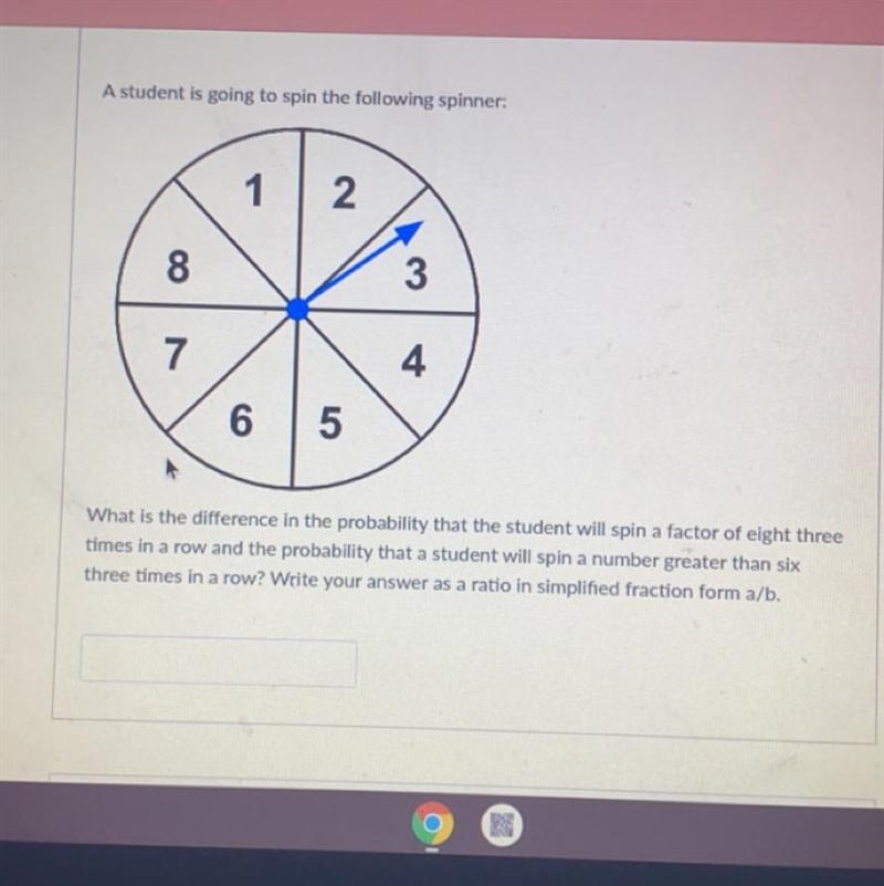 what is the difference in a probability that the student will spin a factor of 83 times-example-1