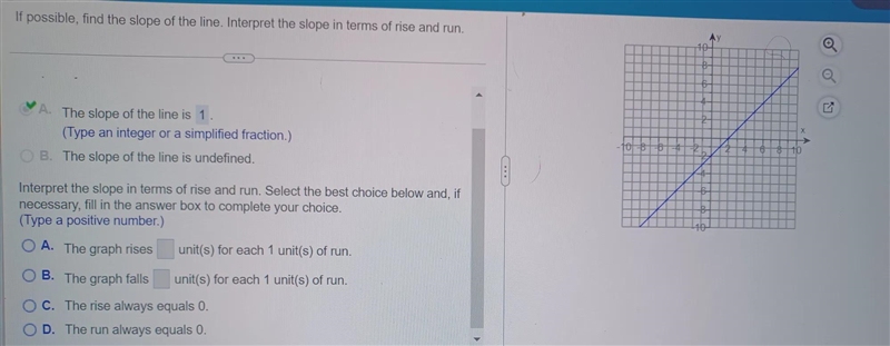 How do I interpret the slope in terms rise over run-example-1