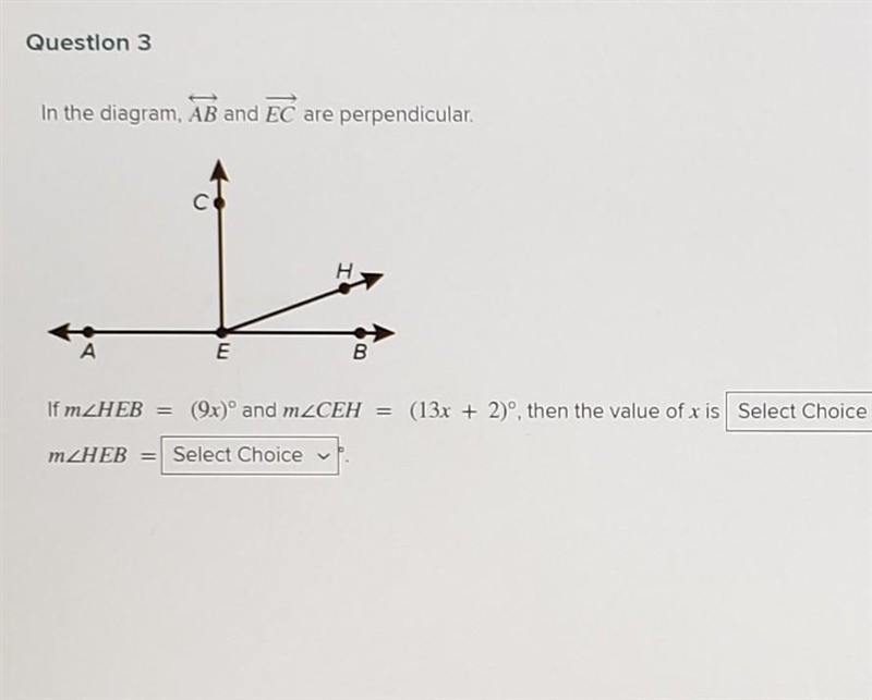 In the diagram, ab to ec are perpendicular. if m-example-1