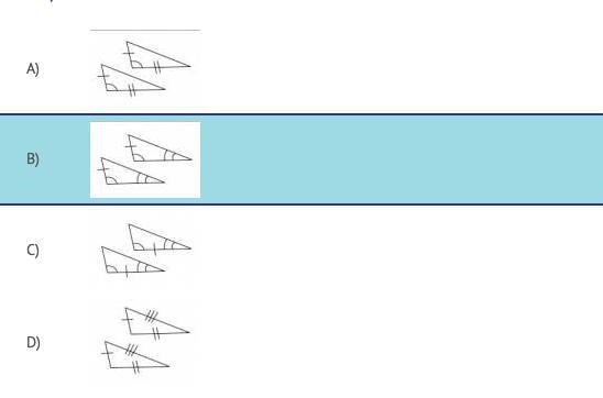 For which pair of triangles would you use ASA to prove the congruence of the two triangles-example-1