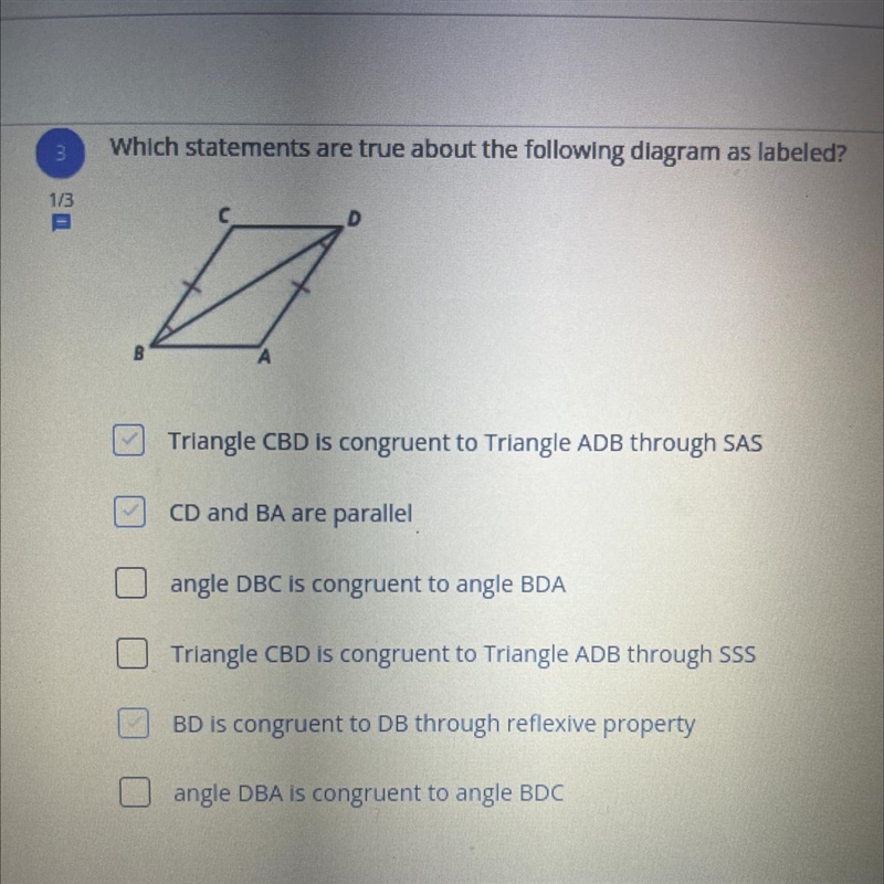 Which statement are true about the following diagram as labeled-example-1