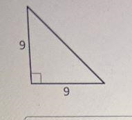 Use the Pythagorean Theorem to find the length of the hypotenuse in the righttriangle-example-1