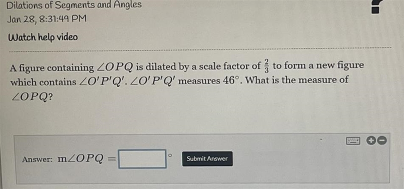 What is the answer to this Dilations of Segments and Angles problem?-example-1