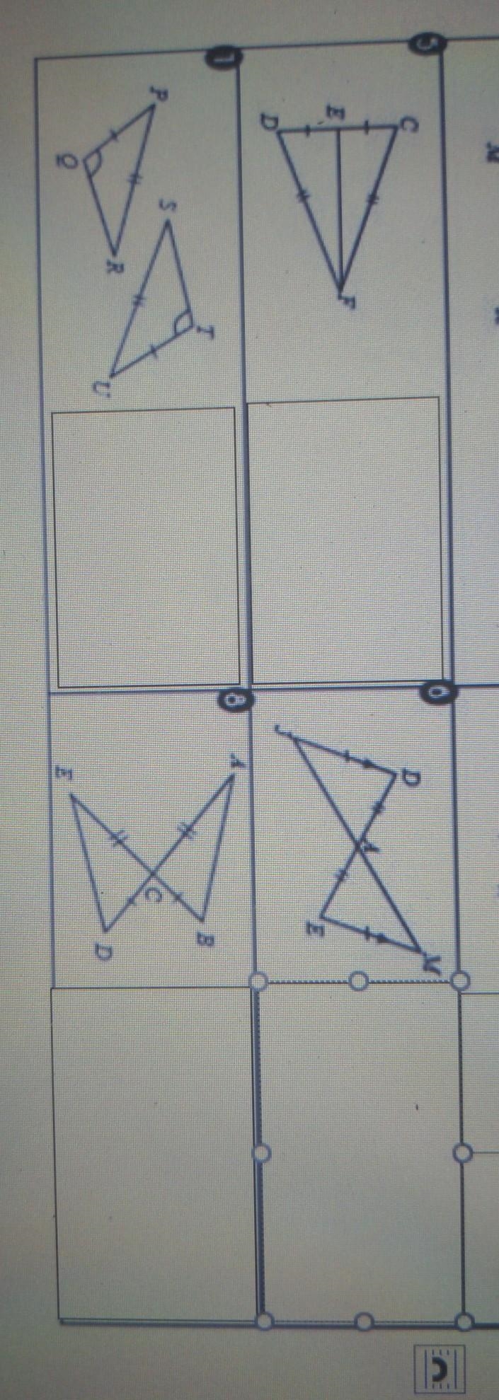 How do I find whether questions 5-8are congruent by SSS (Side-Side-Side) or SAS ( Side-example-1