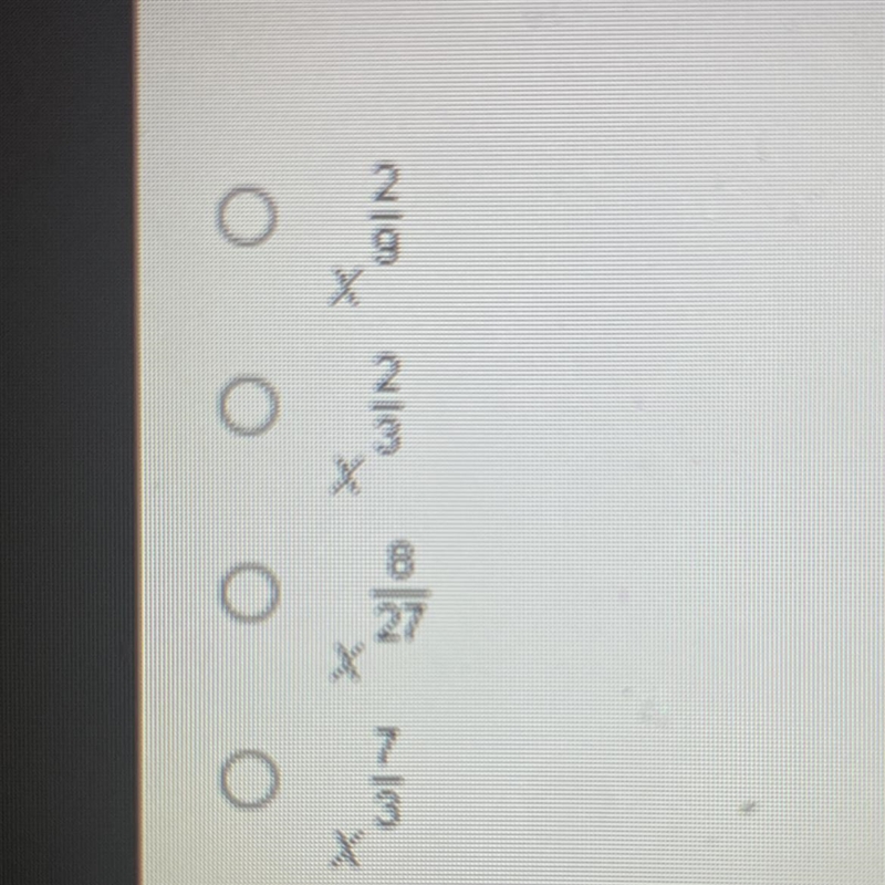 Which expression is equivalent to (x^4/3 x^2/3) ^1/3-example-1