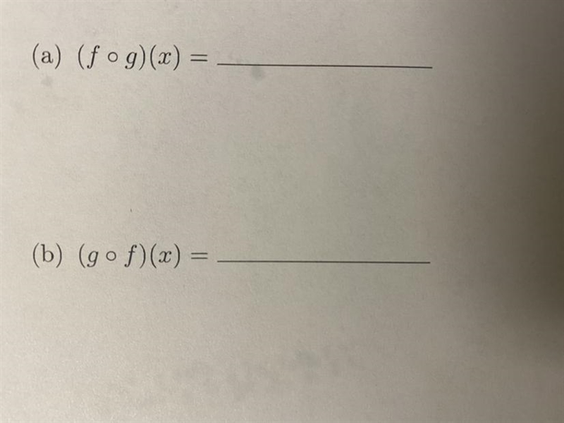 Consider the functions f(x) = 2x + 1 and g(x) = 3x^2 - 1. Find and simplify the following-example-1