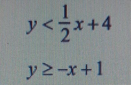 Which ordered pair is in the solution set of the following system of inequality? 1- (-5,3)2- (0,4)3- (3,-5)4- (4,0)-example-1