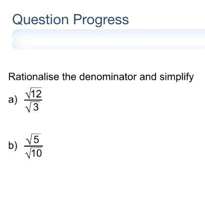 Rationalise the denominator and simplify-example-1