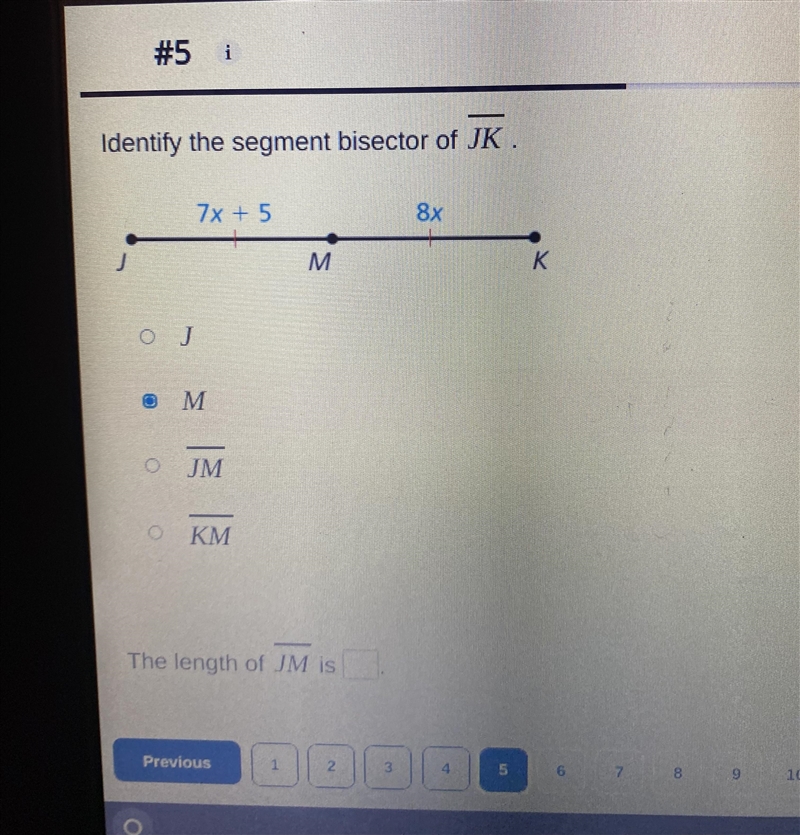 What is the answer to the equation 7x+5-example-1