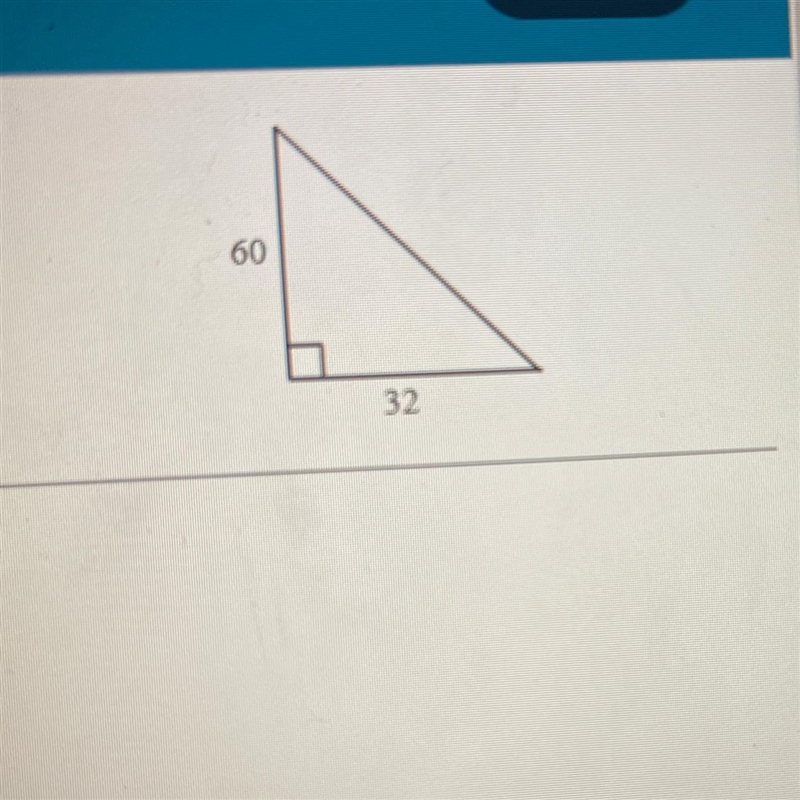 Find the length of the missing side on the triangle shown to the right using the Pythagorean-example-1