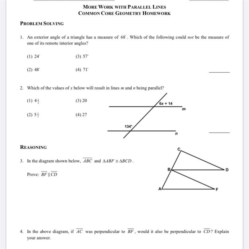 #1 An exterior angle of a triangle has a measure of 68. Which of the following could-example-1