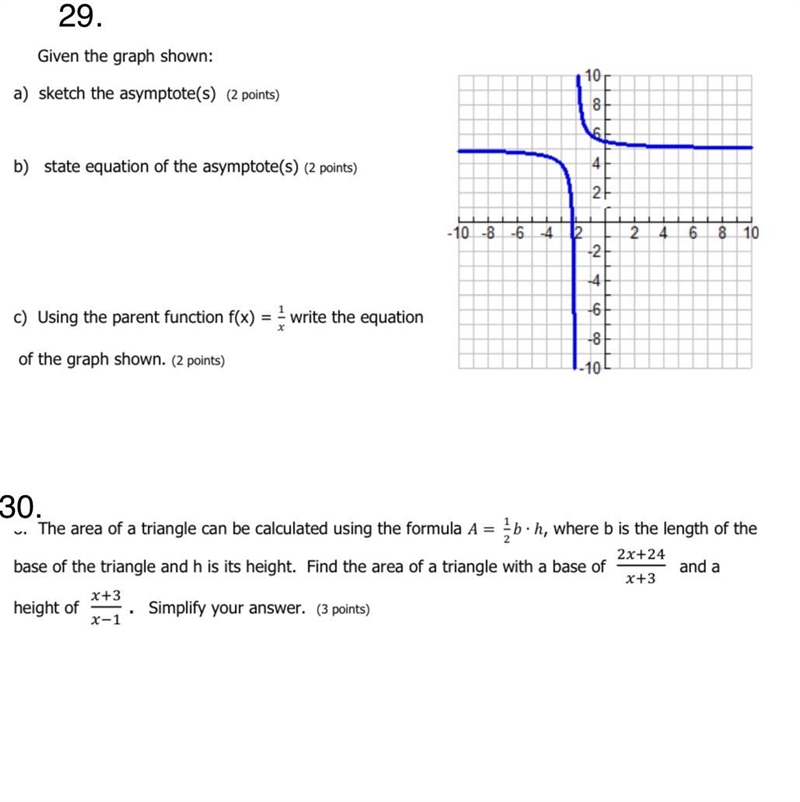 Hello, I need help with this math question pls Number 29. is what I’m working on.-example-1