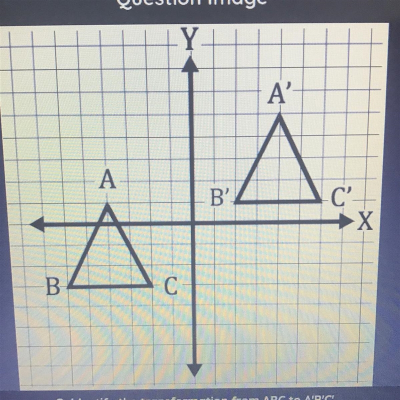 Identify the transformation from ABC to A'B'C' .(x+4, y+8)(x-4, 4-8)(x+8, y+4)(x-8, y-example-1