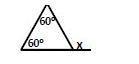 Give the value of x . A. 60 degrees B. 180 degrees C. 120 degrees D. 45 degrees-example-1