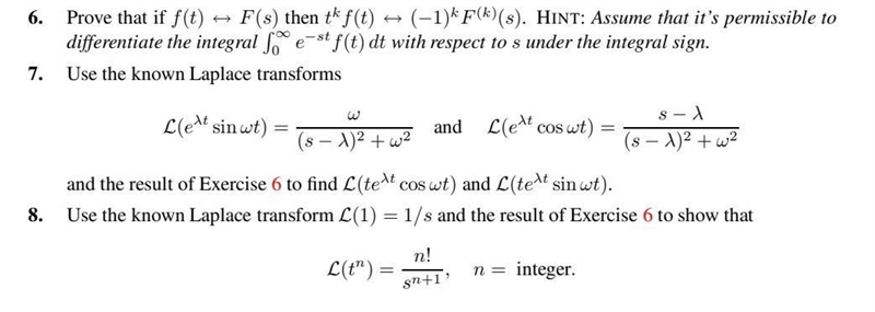 Section 8.1 Introduction to the Laplace Transforms Problem 8. Use the known Laplace-example-1