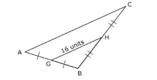 What is the length of AC?A. 32 unitsB. 16 unitsC. 24 unitsD. 48 units-example-1