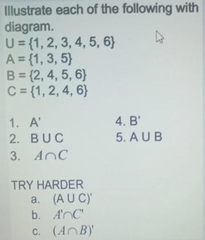 Illustrate each of the following diagram:TRY HARDERNeed rn asap :)-example-1