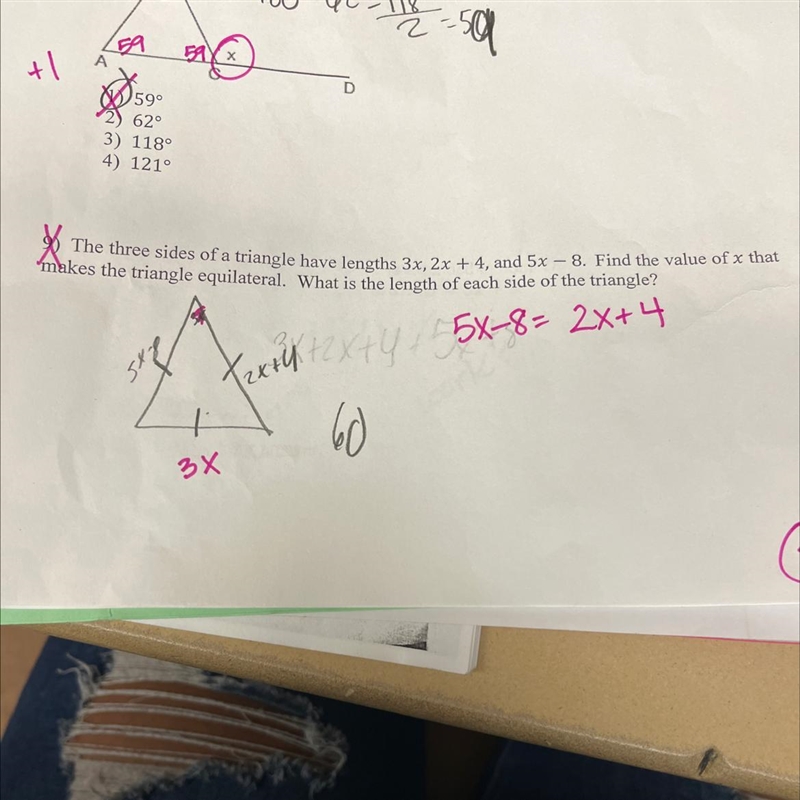 Number 9 needs correcting please help!!!!-example-1