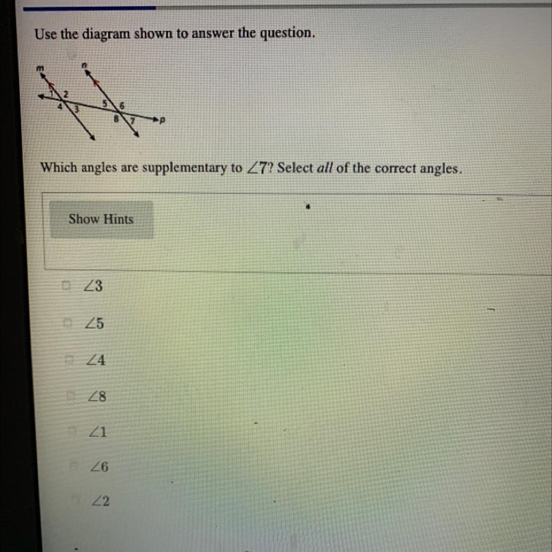 Which angles are supplementary?-example-1