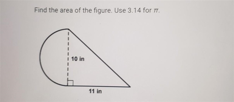 Find the area of the figure. use 3.14 for pi. a 133.5 b 188.5 c 149.25 d 94.25 ​-example-1