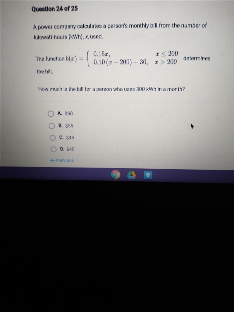 How much is the bill for a person who uses 300 kwh in a month-example-1