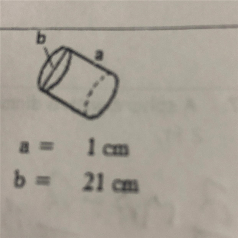 Help find the volume of the cylinder with area and base given!-example-1