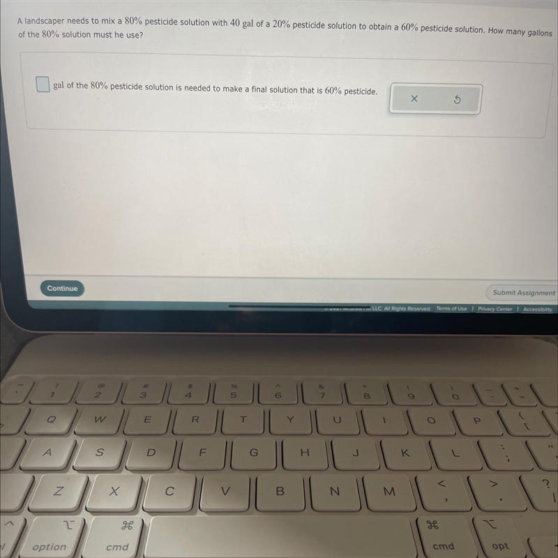 What is the gal of the 80% pesticide solution is needed to make a final solution that-example-1