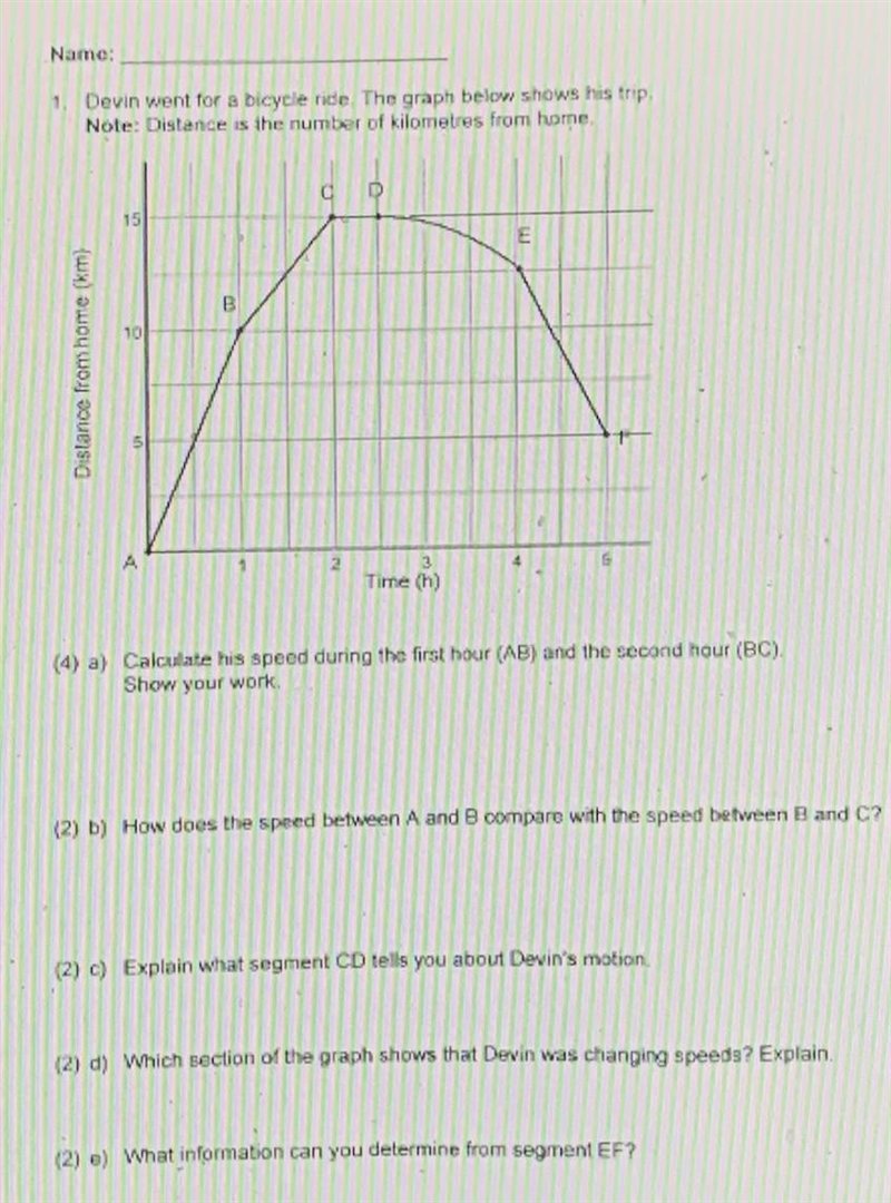 Calculate his speed during the first hour (AB) and the second hour (BC) How does the-example-1