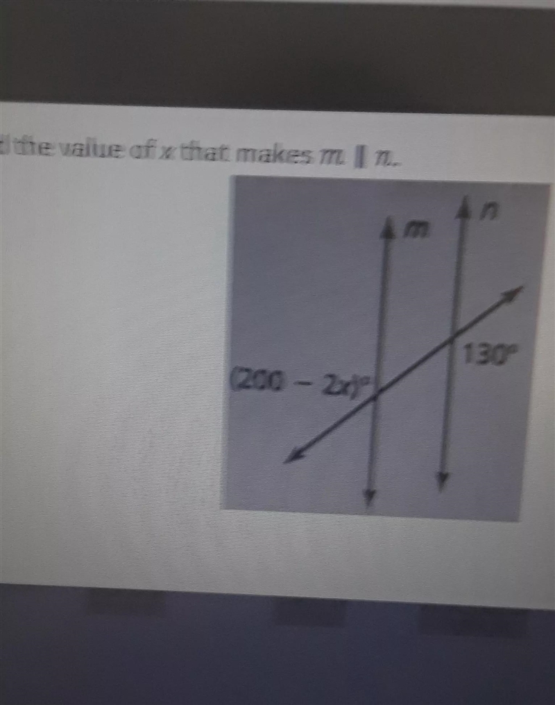 3) Find the value of x that makes m l n.-example-1