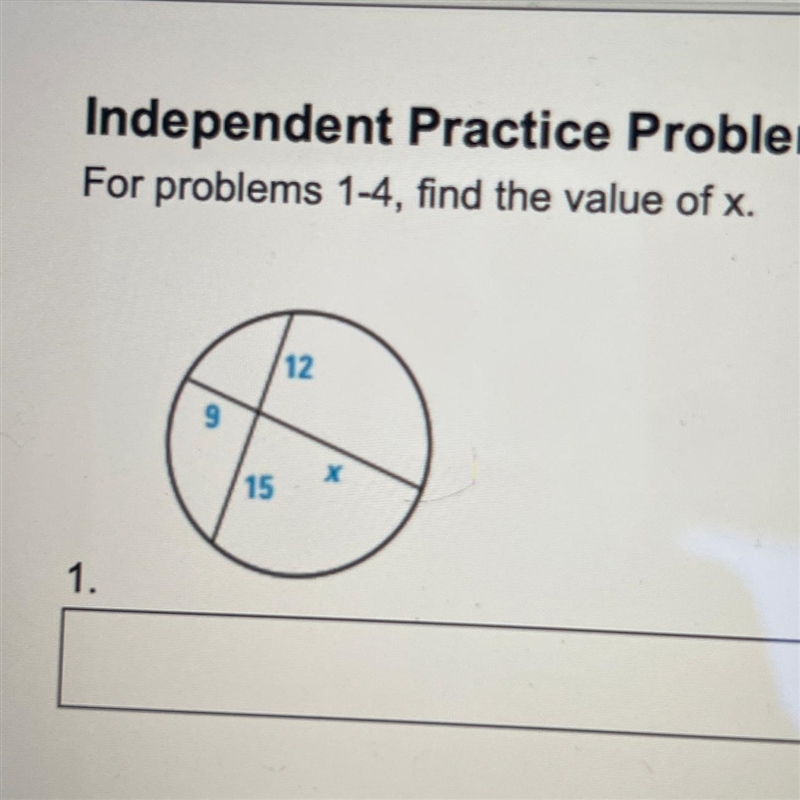 Please help me answer this asap thank you find the value of x.-example-1