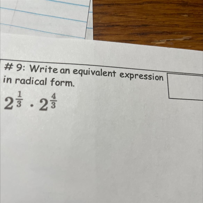 #9: Write an equivalent expression in radical form. 1 23 25.2-example-1