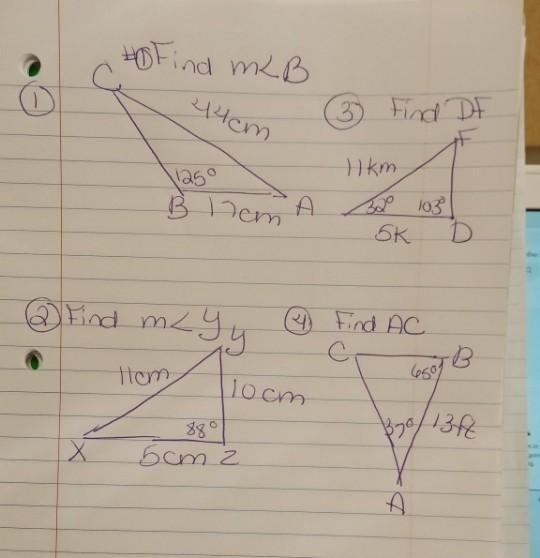 Find each measure measurement indicated. Round your answers to the nearest tenth. Please-example-1