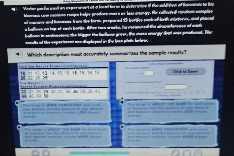 Vector performed an experiment at a local farm to determine if the addition of bananas-example-1