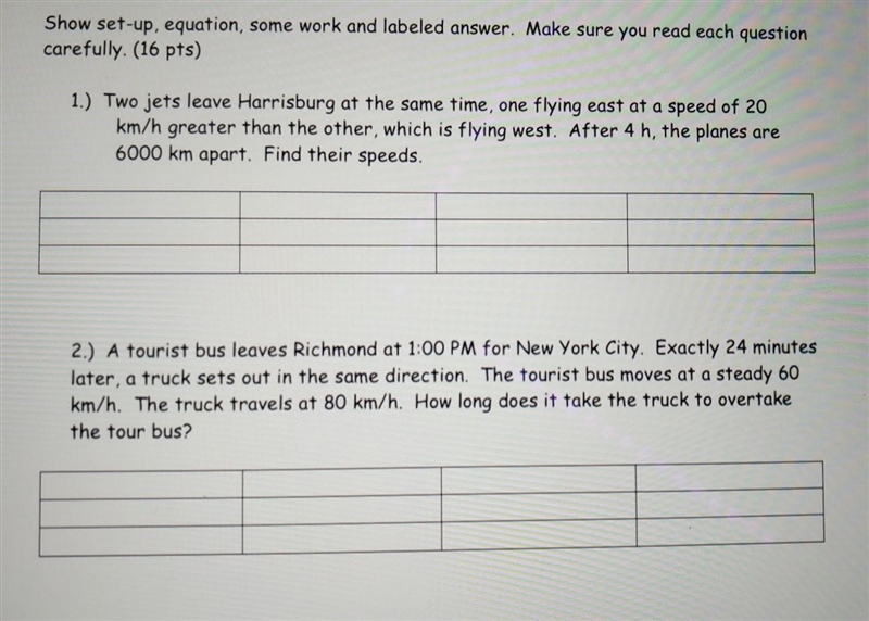 Two jets leave harrisburg at the same time, one flying east at a speed of 20 km/h-example-1