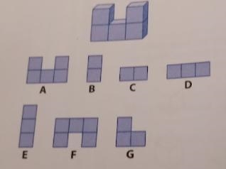 Choose the correct top, front, and side views for this object and labeled each one-example-1