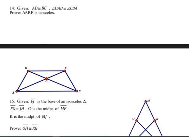 Given that segment AD is congruent to segment BC, and angle DAB is congruent to CBA-example-1