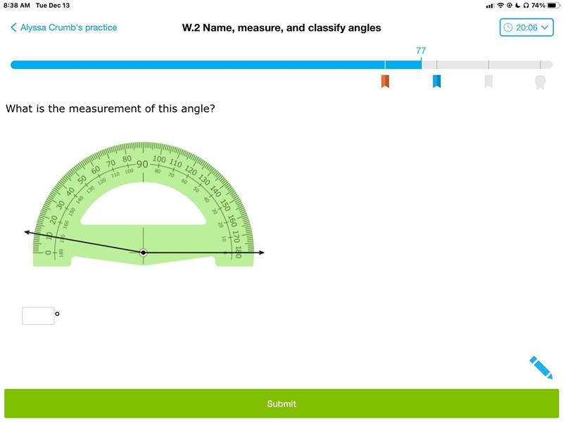 What is the measurement of this angle-example-1