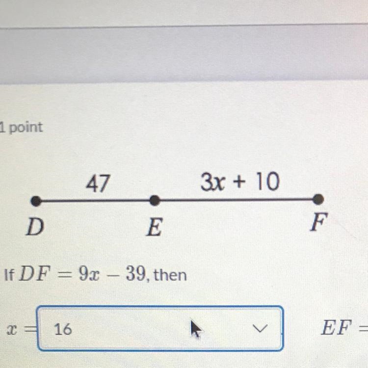 If DF=9c -39 then x = and DF =-example-1