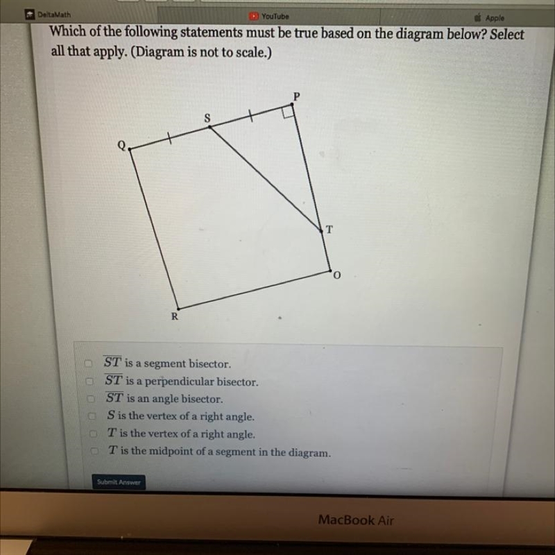 Which of the following must be true based on the diagram below?select all that apply-example-1