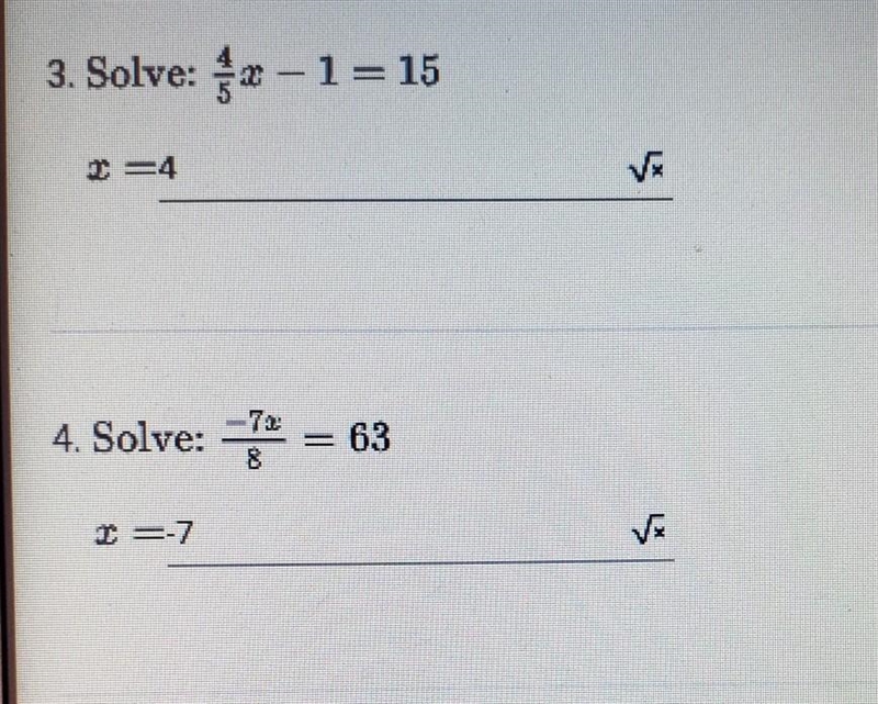 I already solved them can you check if I got them right-example-1