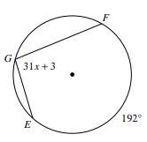 Solve for x. Answer Choices 96 93 6 3-example-1